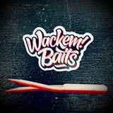 Wackem Baits! Die Cut Sticker - 3 inch (Matte) - 5 pack