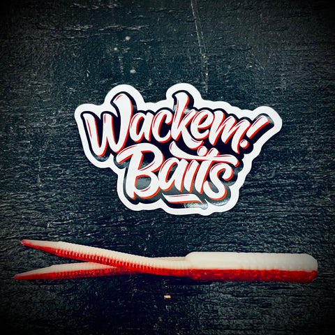 Wackem Baits! Die Cut Sticker - 3 inch (Gloss)