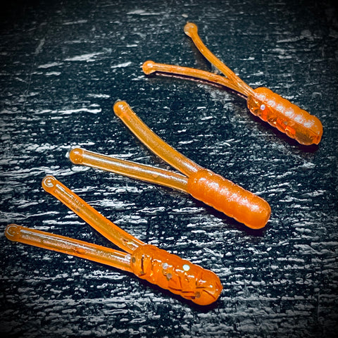 Mini Splitz - Dual Color Pearl Orange and Clear (10pk)